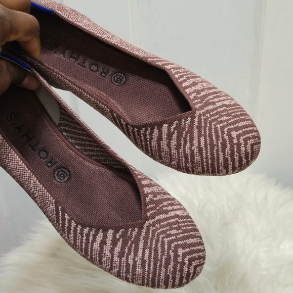 Rothy's Metallic Slip On Brown Flats Size W10🌴 - Picture 4 of 9